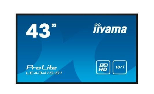iiyama Monitor wielkoformatowy 43 cale LE4341S-B1 IPS,FHD,18/7,LAN,HDMI