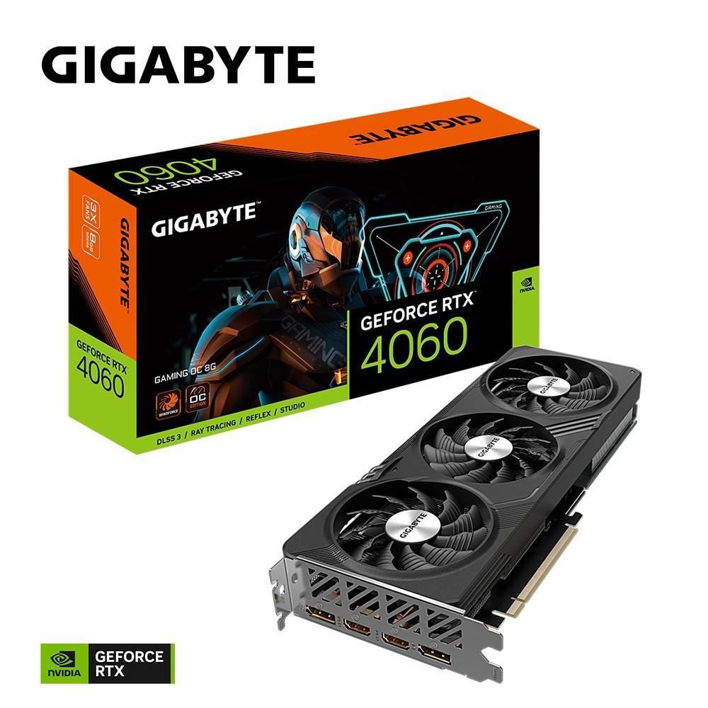 Gigabyte Karta graficzna GeForce RTX 4060 GAMING OC 8G GDDR6 128bit 2DP/2HDMI