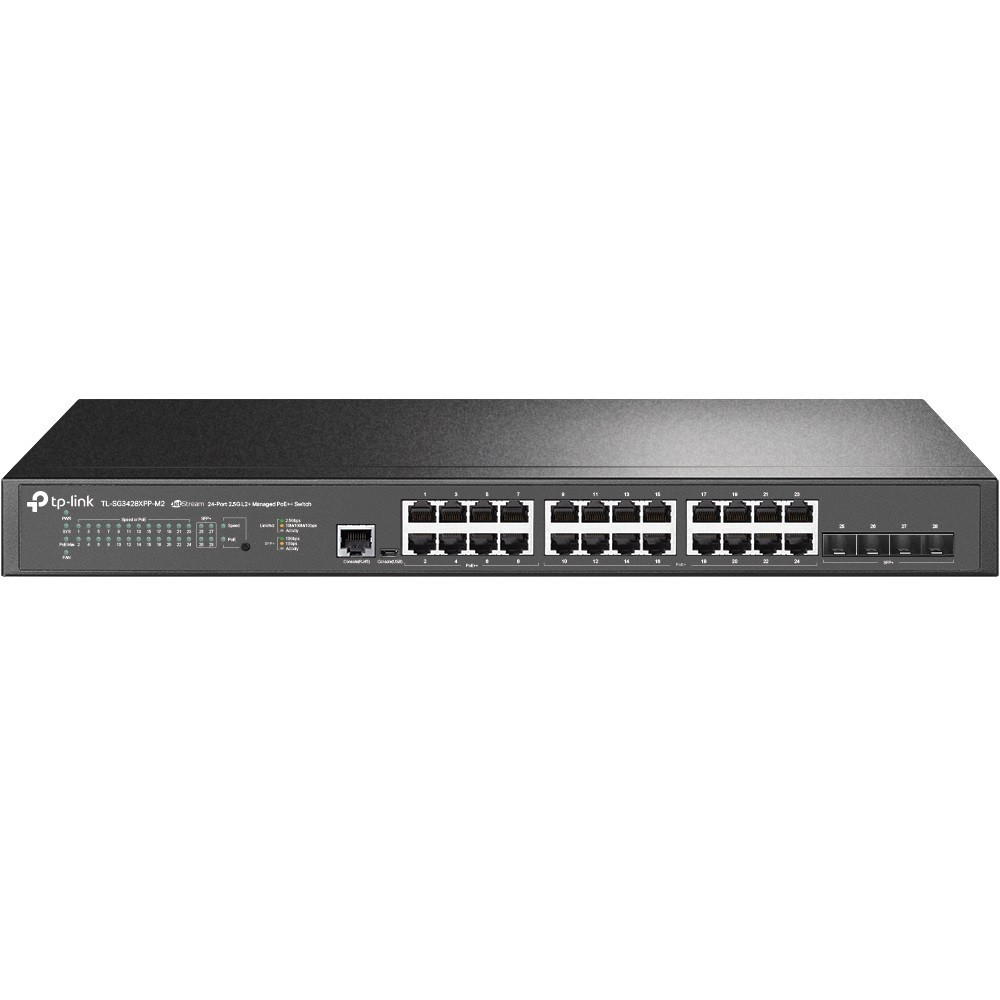 TP-Link Przełącznik SG3428XPP-M2 24x2.5GE PoE+ 4SFP+
