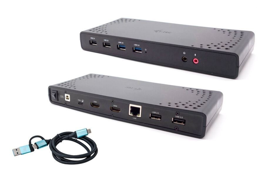 iTec Stacja dokująca USB 3.0 / USB-C / Thunderbolt 2x HDMI + Power Delivery 100W