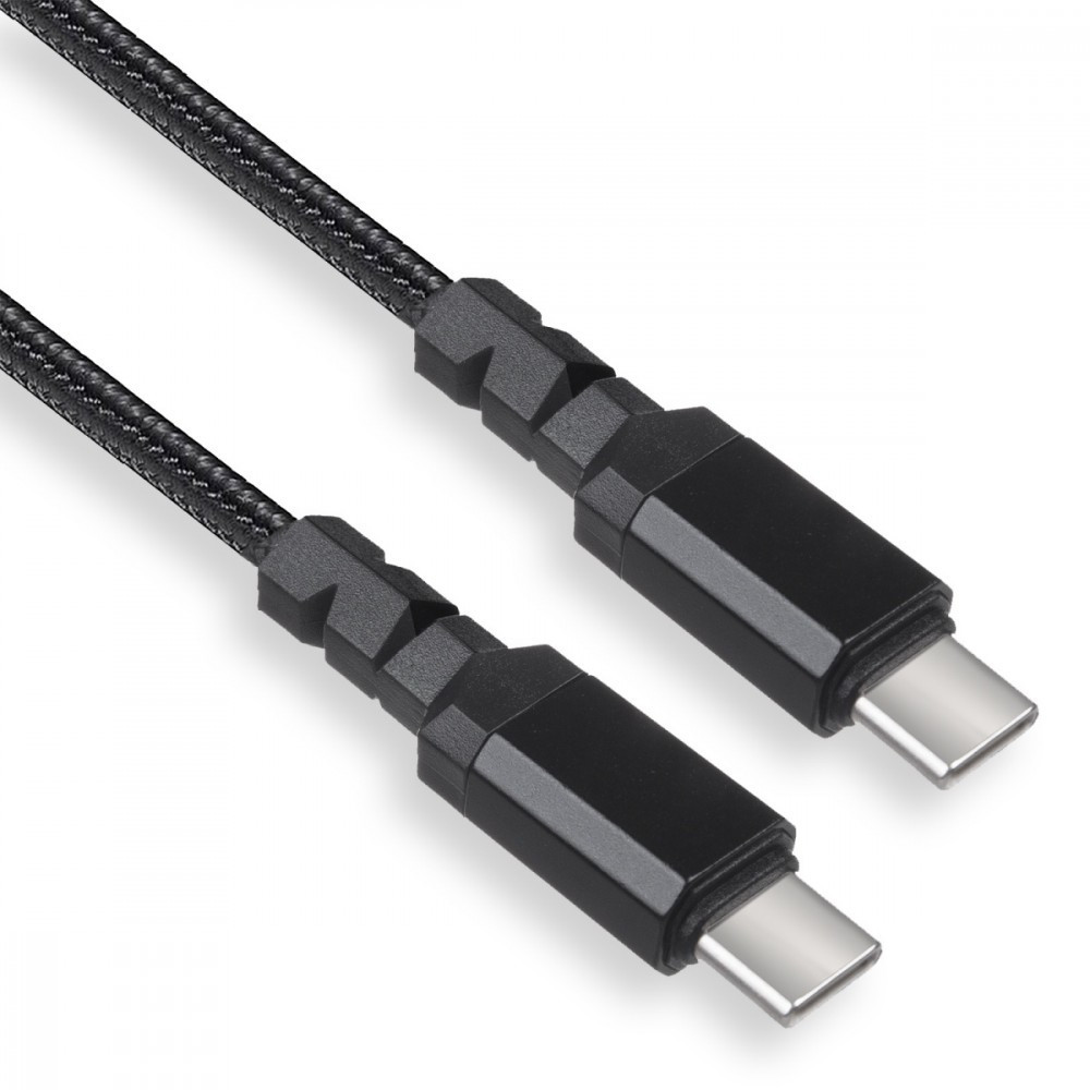 Maclean Kabel 2x USB-C 15W 1m wspierający QC 3.0 MCE493 Czarny