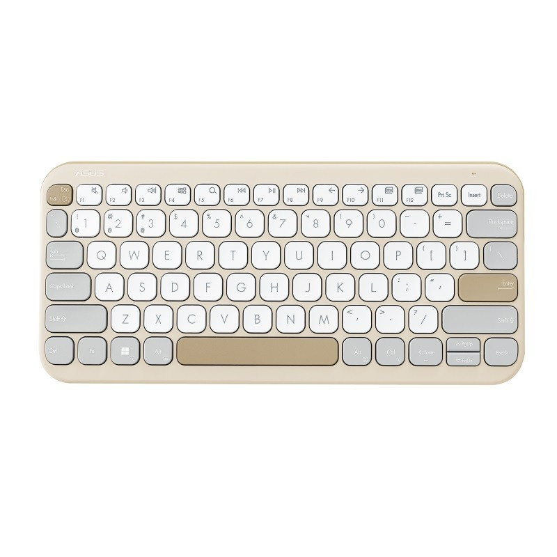 Asus Klawiatura Marshmallow KW100 BT5.0LE/Oat Milk