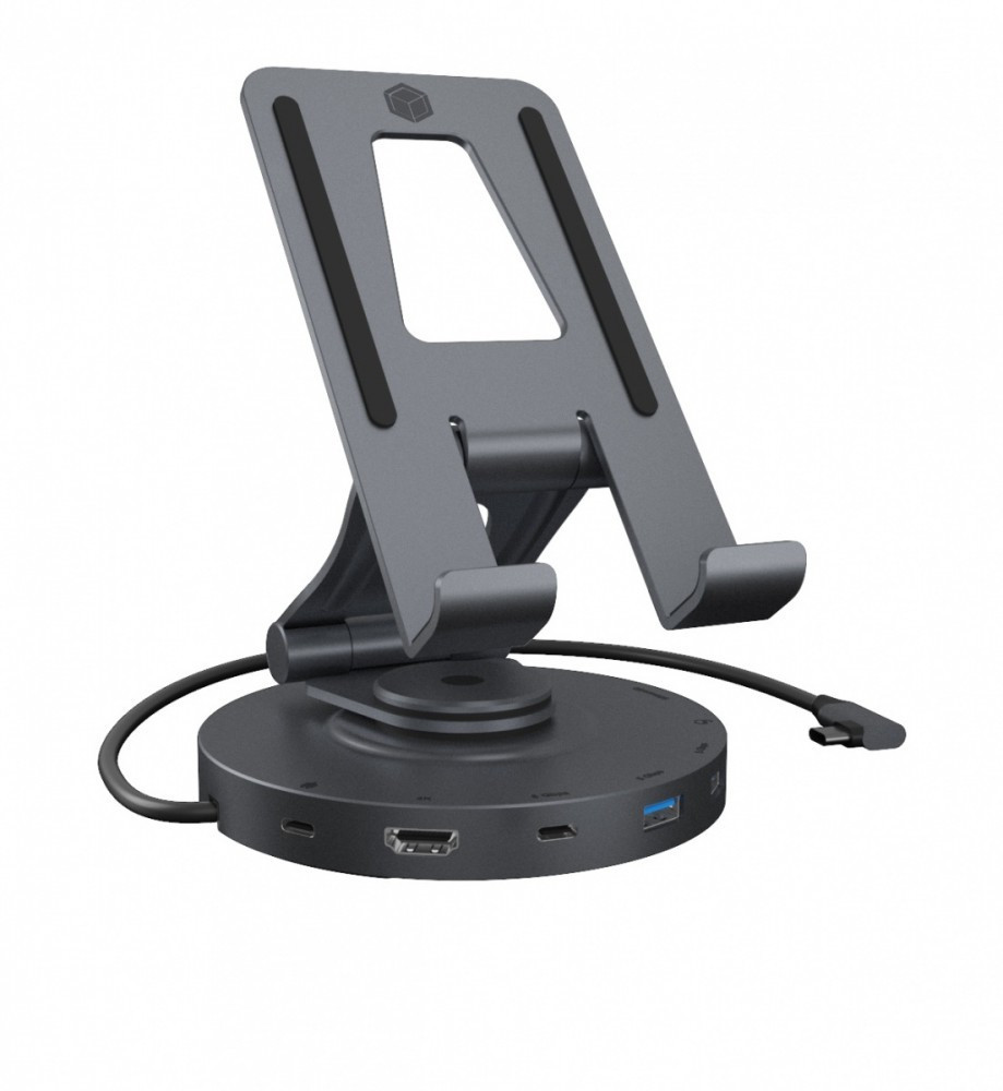 RaidSonic Technology Uchwyt na tableta/smartfona z wbudowaną stacją dokujacą IB-TH100-DK