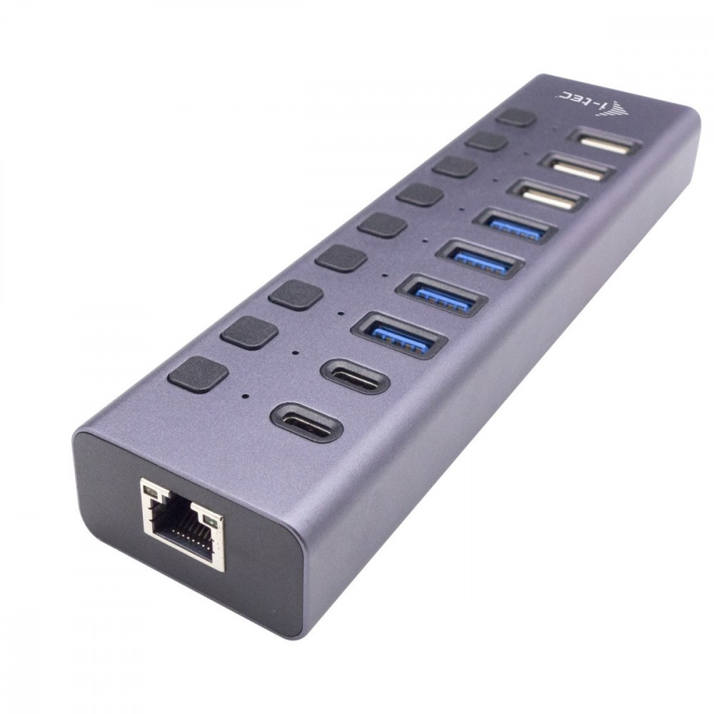 iTec Hub USB 3.0/USB-C 9 portów LAN + Power Adapter 60W