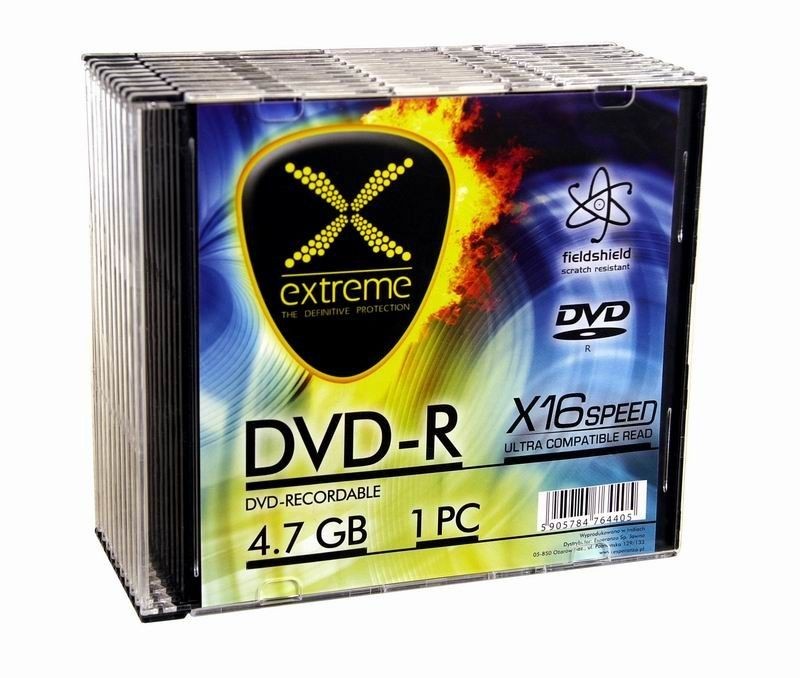 Extreme 1167 - 5905784764399 1167 - DVD-R slim jewel case 10 4.7GB 16x