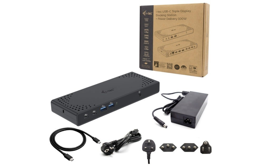 iTec Stacja dokująca USB-C Triple Display Docking Station Gen 2 + Power Delivery 1000W
