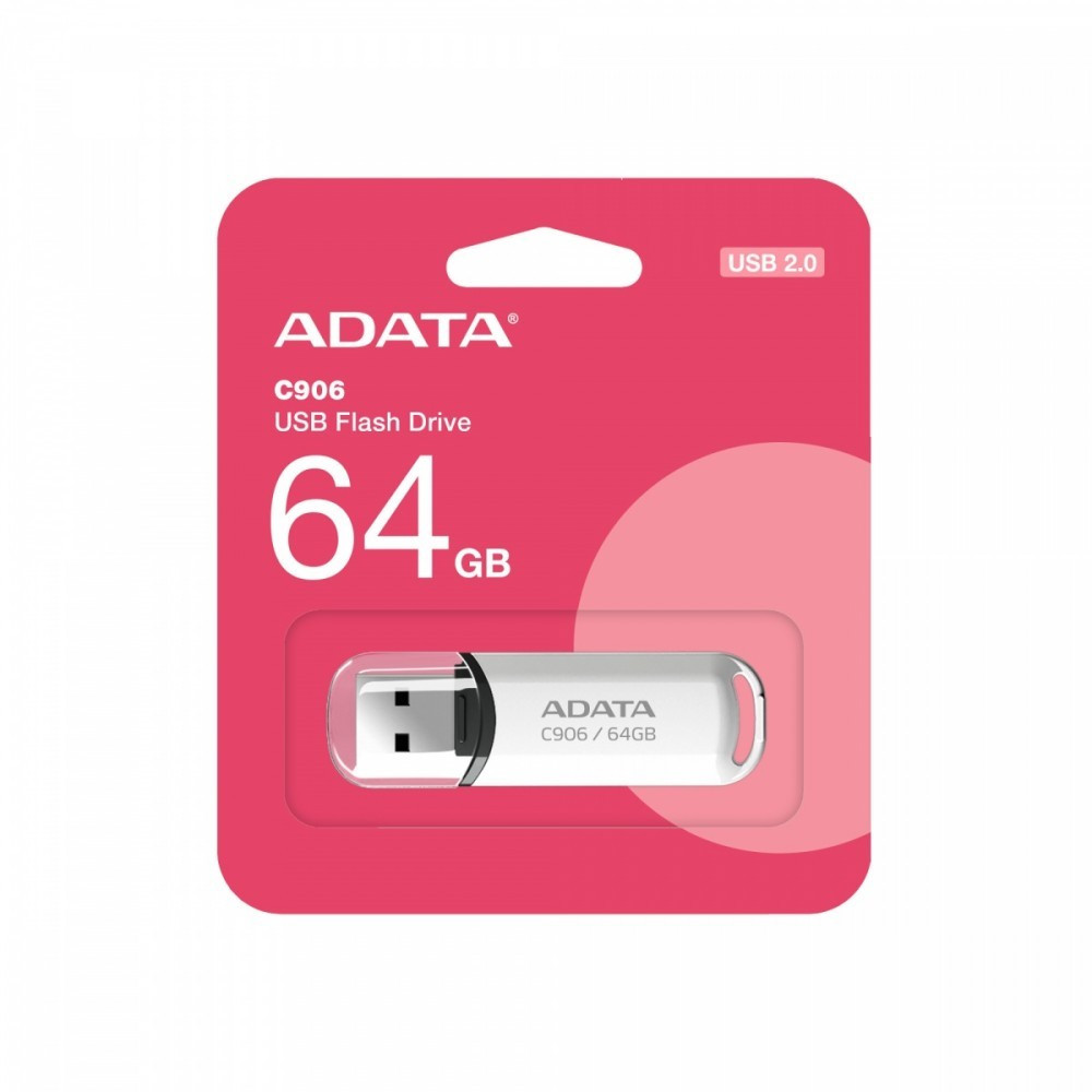 A-Data Pendrive C906 64GB USB2.0 biały