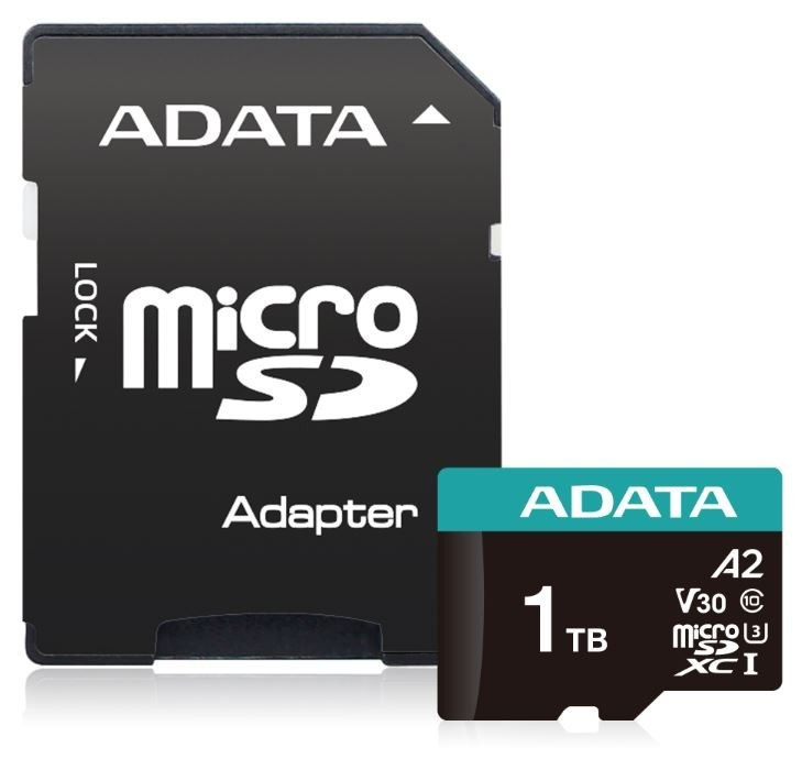 A-Data Micro SD PremierPro 1TB UHS1 U3 V30 100/85 MB/s + adapter