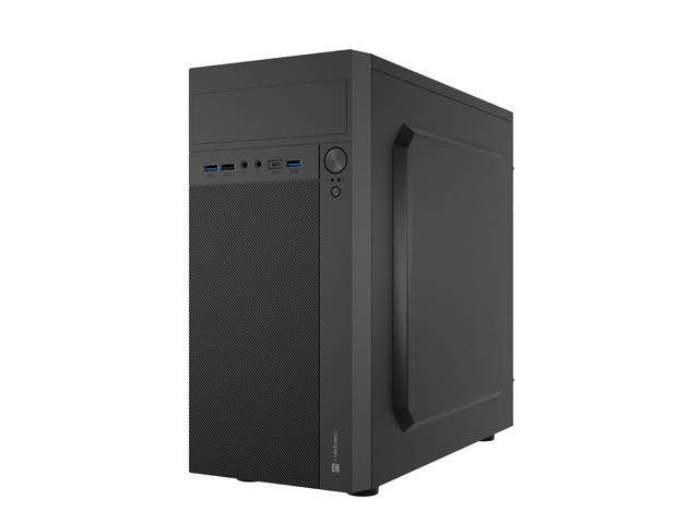 NATEC Obudowa Helix USB-C MATX Mini Tower Czarna