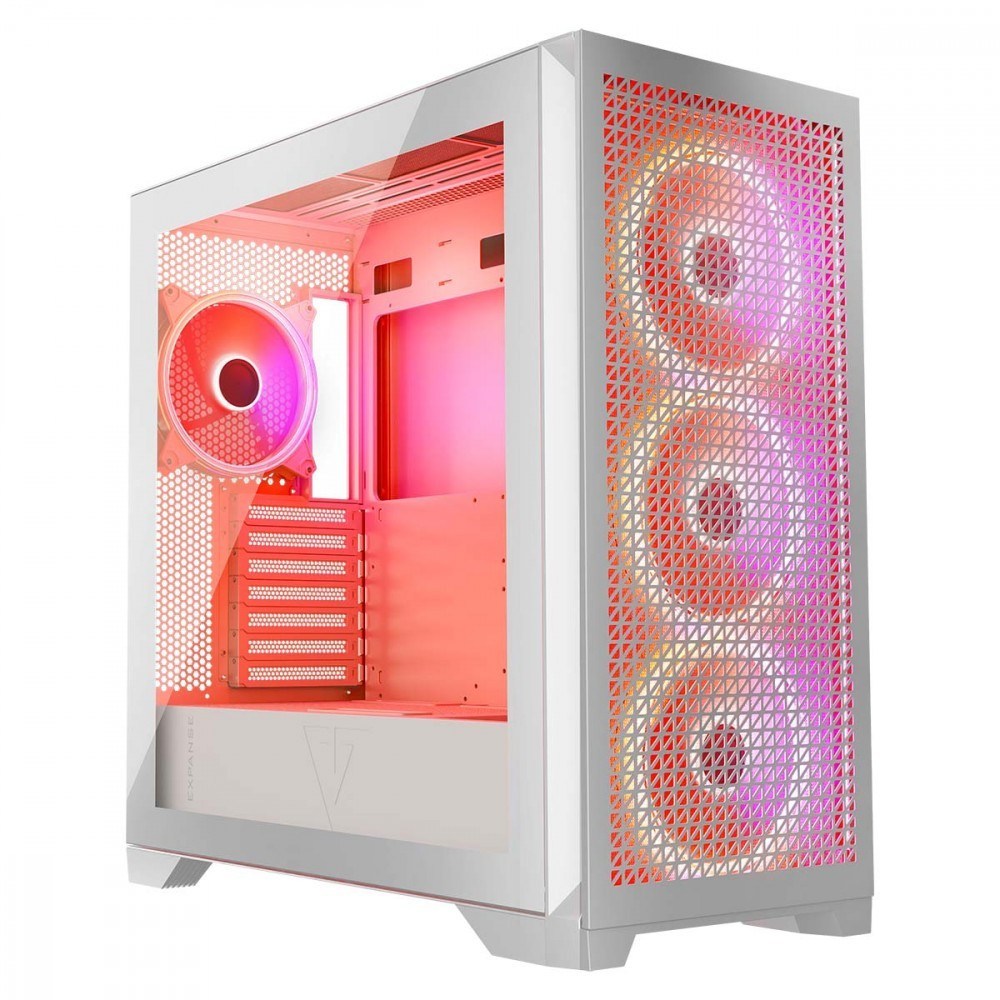 ModeCom Obudowa Volcano Expanse T ARGB Biała