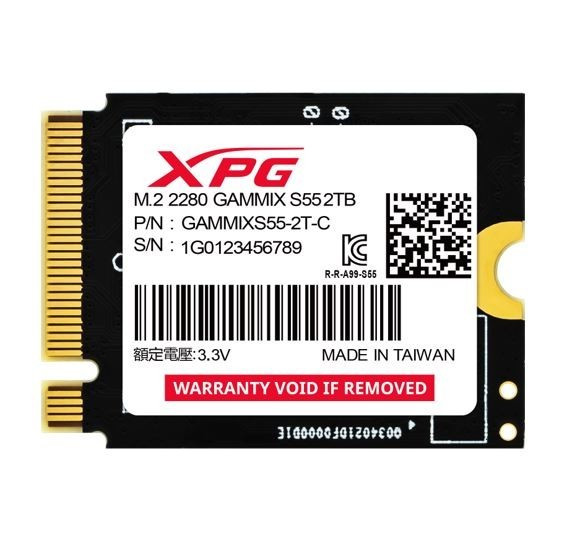 A-Data Dysk SSD XPG GAMMIX S55 2TB PCIe 4x4 5/3.2GB/s M2230
