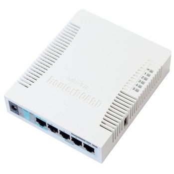 MikroTik Access Point RB951G-2HnD (600MHz CPU) 128MB RAM, 5x LAN, 2.4GHz 802.11b/g/n, RouterOS