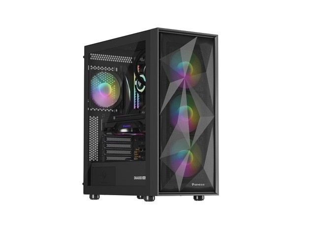 Genesis Obudowa Diaxid 605 ARGB MIDI TOWER USB-C Czarna
