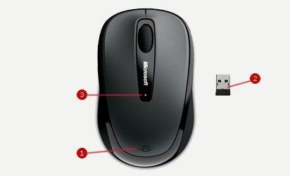 Microsoft | Wireless Mobile Mouse 3500 | Black