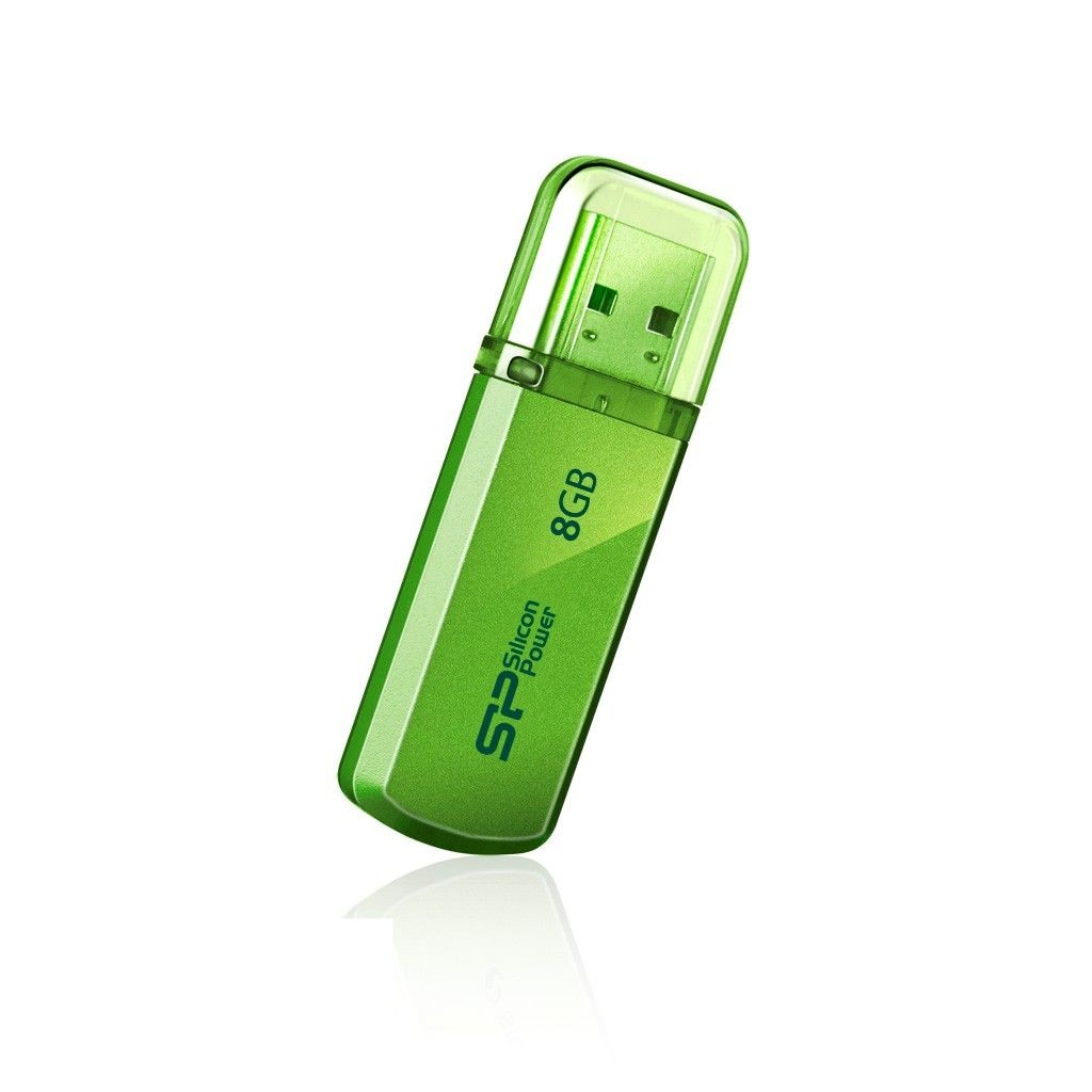 Silicon-Power SILICON POWER Pamięć USB Helios 101 8GB USB 2.0 Zielona