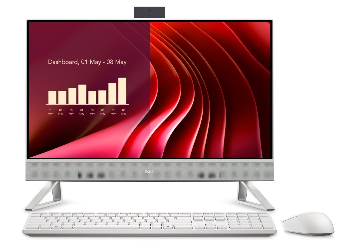 Dell Komputer 24 All-in-One EC24250 Win11Pro 7-150U/16GB/1TB/23.8 FHD/Intel Graphics/Cam/WLAN + BT/Backlit Kb/ 3Y ProSupport