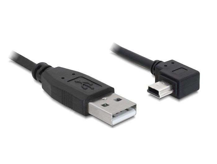 DeLOCK Kabel USB A(M)->Mini USB BM5P(M) kątowy 2m