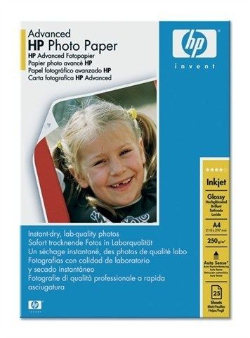 HP Q5456A Advanced glossy photo paper inkjet 250g/m2 A4 25 sheets 1-pack