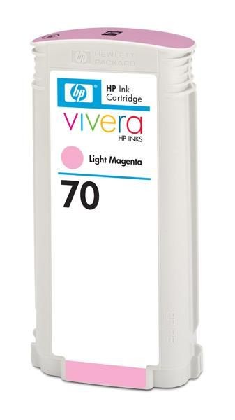 HP 70 original ink cartridge light magenta standard capacity 130ml 1-pack with Vivera ink