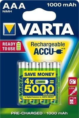 VARTA Akumulatorki Professional 1000mAh,AAA HR03/AAA - 4szt