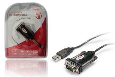 Unitek Adapter USB- 1xRS-232 + Adapter DB9F/DB25M, Y-105A