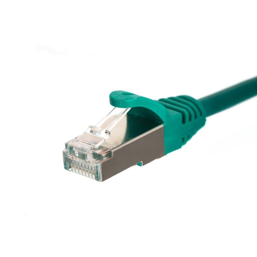 Netrack BZPAT7FG patchcord RJ45, osłonka zalewana, kat. 5e FTP, 7m zielony