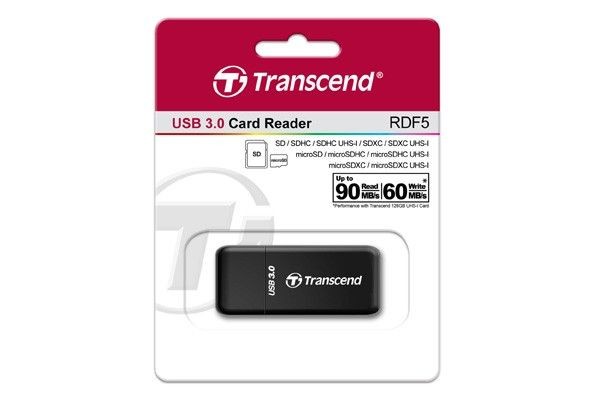 Transcend TS-RDF5K card reader USB 3.1 Gen 1 SD/microSD black