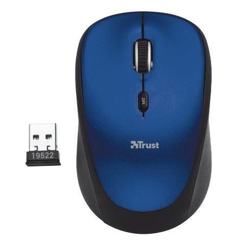 Trust 19663 Yvi Wireless Mouse - blue