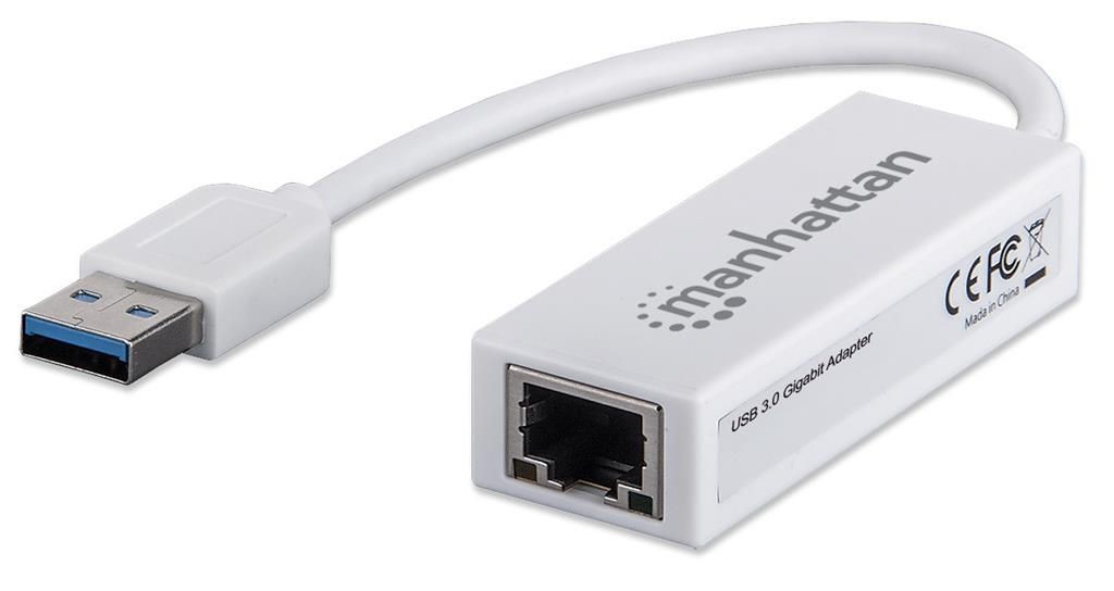 Manhattan Karta sieciowa adapter USB 3.0 na Gigabit 10/100/1000 Mbps RJ45