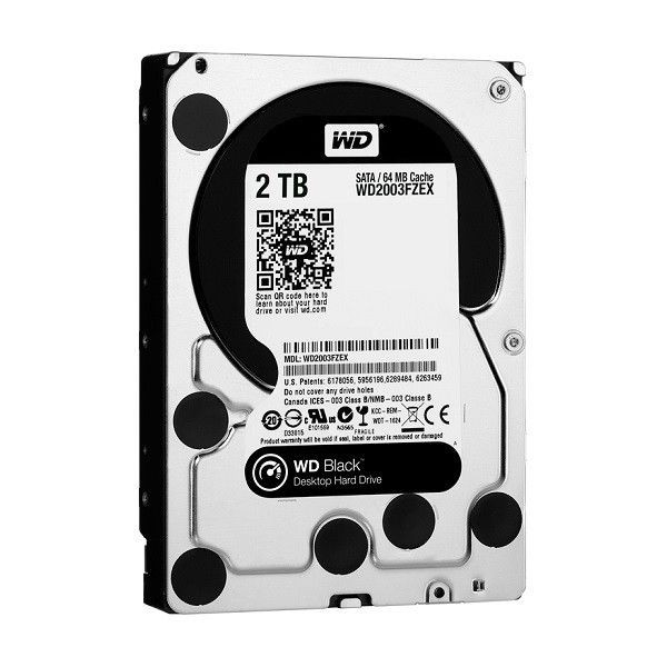 Western Digital WDC WD2003FZEX Dysk twardy WD Black, 3.5, 2TB, SATA/600, 7200RPM, 64MB cache