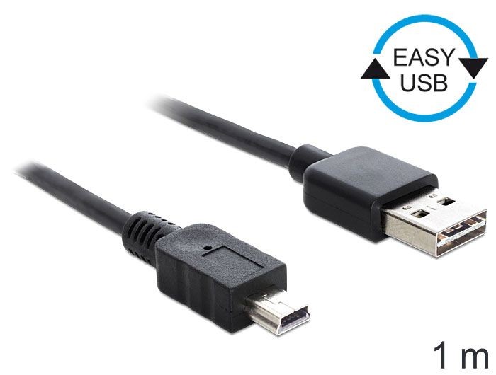 DeLOCK Kabel USB Mini AM-MBM5P Easy-USB 1m
