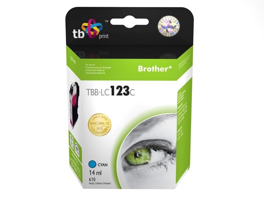 TB Print Tusz do Brother LC123 TBB-LC123C CY