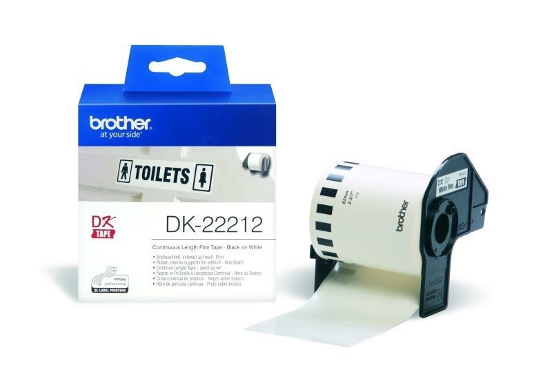 Brother DK22212 Taśma Film White Film tape 62mm
