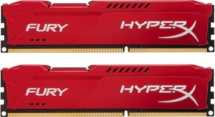 Kingston Zestaw pamięci HyperX FURY HX316C10FRK2/16 (DDR3 DIMM; 2 x 8 GB; 1600 MHz; CL10)