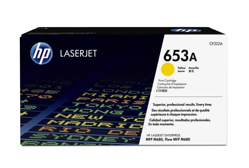 HP 653A Yellow Toner Color LaserJet Enterprise MFP M680 16500 pages