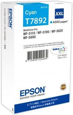 Epson C13T789240 Tusz cyan T7892 34 ml WF-5110DW/WF-5190DW/WF-5620DWF/WF-5690DWF