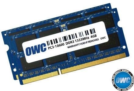 OWC Pamięć notebookowa SO-DIMM DDR3 2x4GB 1333MHz CL9 Apple Qualified