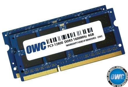 OWC Pamięć notebookowa SO-DIMM DDR3 2x4GB 1600MHz CL11 Apple Qualified