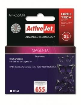 ActiveJet AH-655MR Tusz (zamiennik HP 655 CZ111AE; Premium; 12 ml; czerwony)