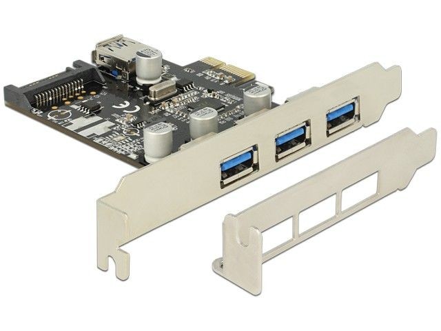 DeLOCK Karta PCI Express -> USB 3.0 3-Port + 1x Internal USB