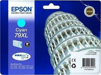 Epson C13T79024010 Tusz cyan T7902 17 ml WF-5110DW/WF-5190DW/WF-5620DWF/WF-5690DWF