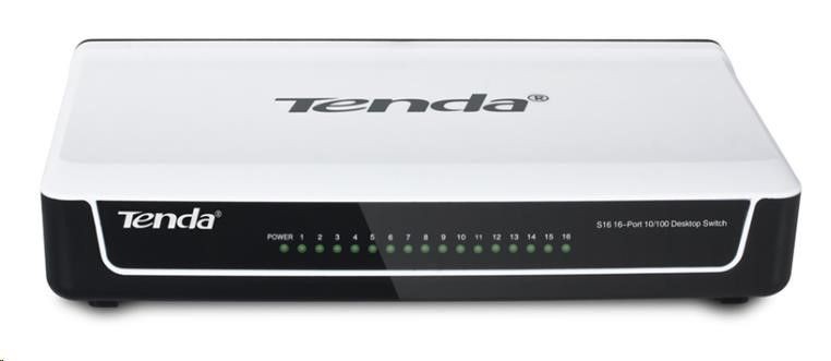 Tenda Switch niezarządzalny S16 16-port Ethernet Switch 10/100 Mb/s