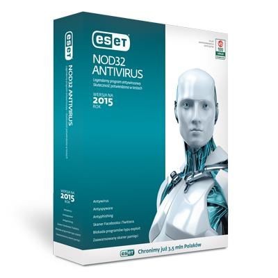 Eset Oprogramowanie NOD32 Antivirus 1 user, 12 m-cy, BOX