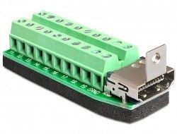 DeLOCK Adapter Terminal Block (20Pin) HDMI(F)