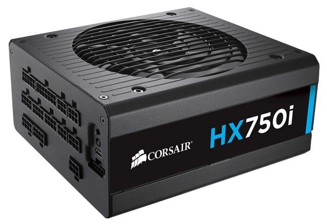 Corsair PSU 750W HX750i | HX750i, 750 W, 100 - 240 V, | 47 - 63 Hz, 5 - 10 A, +12V,+3.3V,+5V,+5Vsb,-12V, 150 W