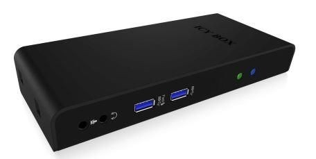 RaidSonic Technology IB-DK2241AC USB,HDMI,LAN,DVI-I,Mic