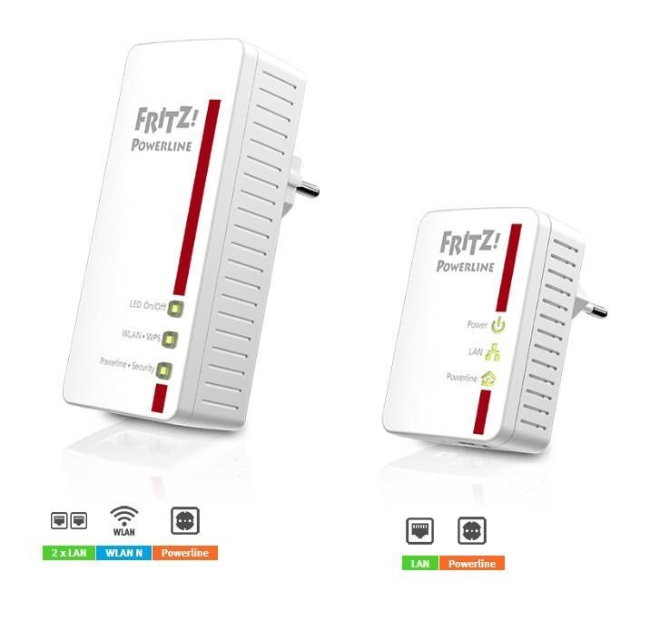 FRITZ Adapter! Powerline 540E SET WiFi N300 (540E + 510E)