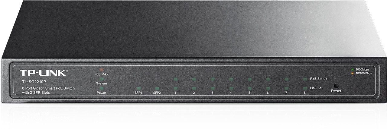 TP-Link SG2210P switch 8x1GB 2xSFP PoE