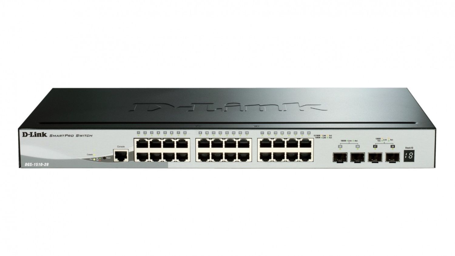D-Link 28-PORT SMART MANAGED 4X 10G/GIGABIT STACK SWITCH IN