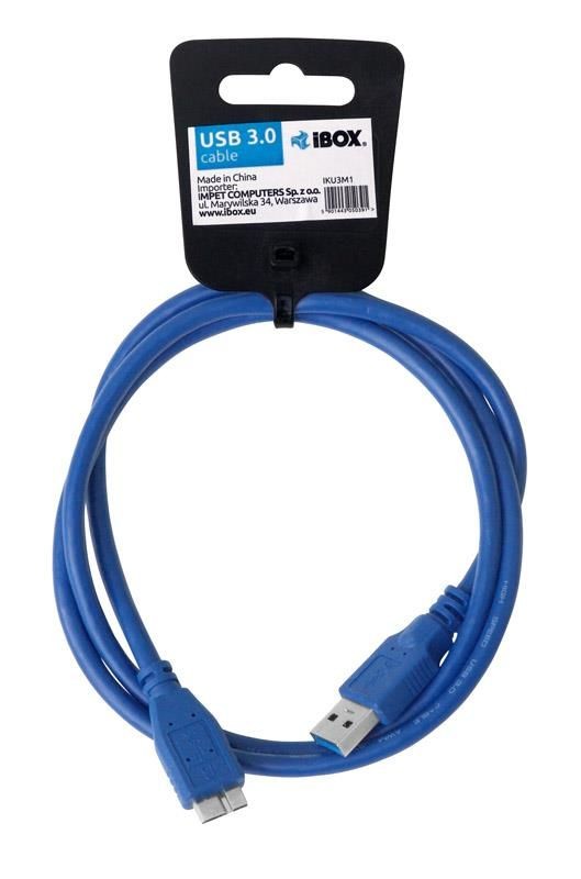 I-BOX IKU3M1 KABEL USB 3.0 TYP A/B MICRO 1M